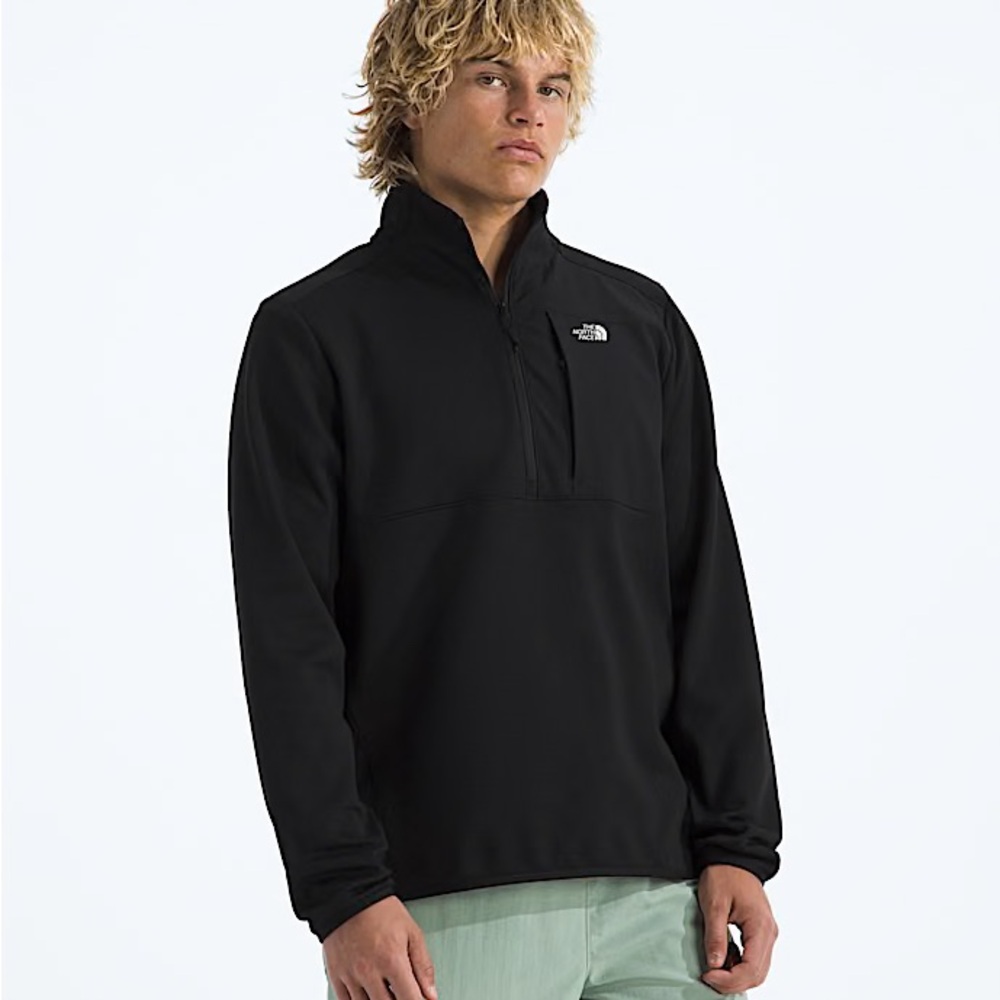 M cnynlnds 1/2 zip tnf black       The North Face Men's Black Performance Jacket